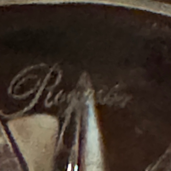 Signed ROGASKA CRYSTAL RICHMOND PLATINUM WATER GOBLET  7 1/8 goblets - Picture 7 of 7